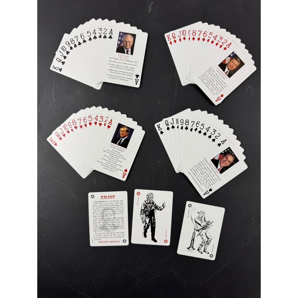 George W Bush Cards Updated Edition Political Satire Playing Cards